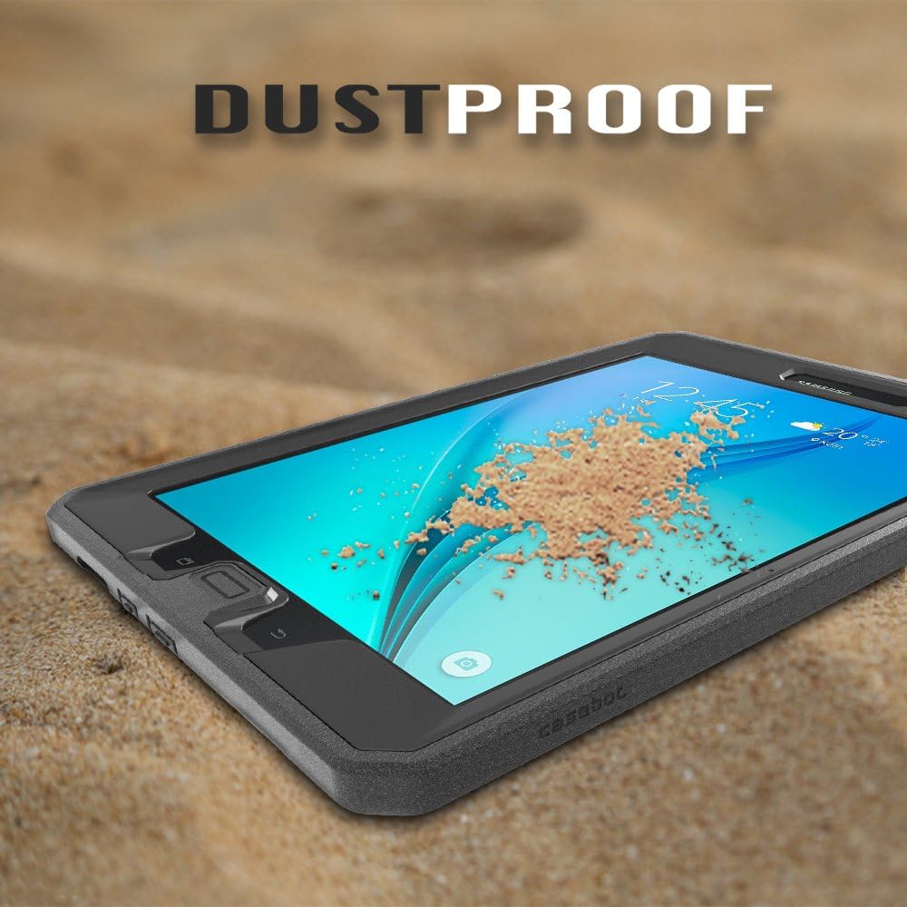 Fintie Shockproof Case for Samsung Galaxy Tab A 8.0 (Previous Model 2015), Tuatara Rugged Unibody Hybrid Full Protective Cover for Tab A 8.0 SM-T350/P350 2015(NOT Fit 2017/2018 Version), Black