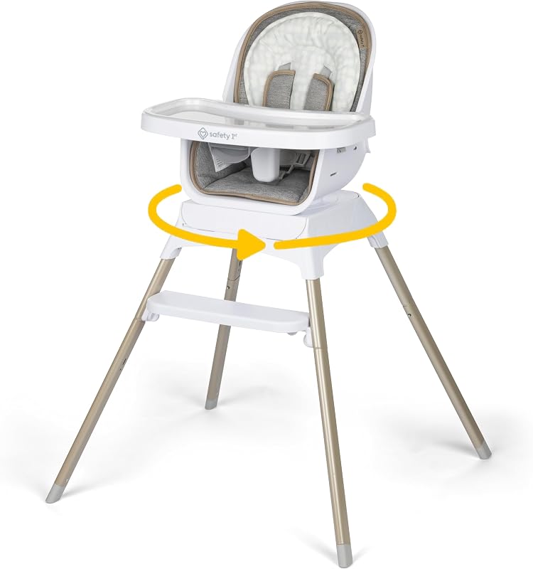 Grow and Go Essential Rotating High Chair, French Grey