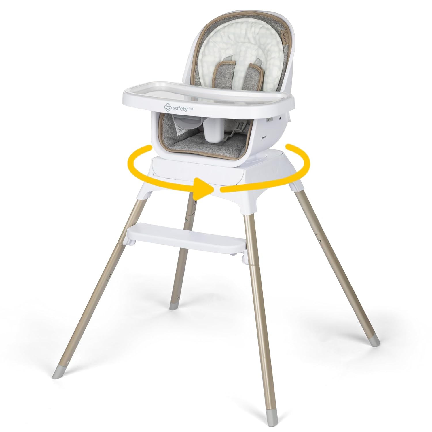 Safety 1st Grow and Go Essential Rotating High Chair, French Grey