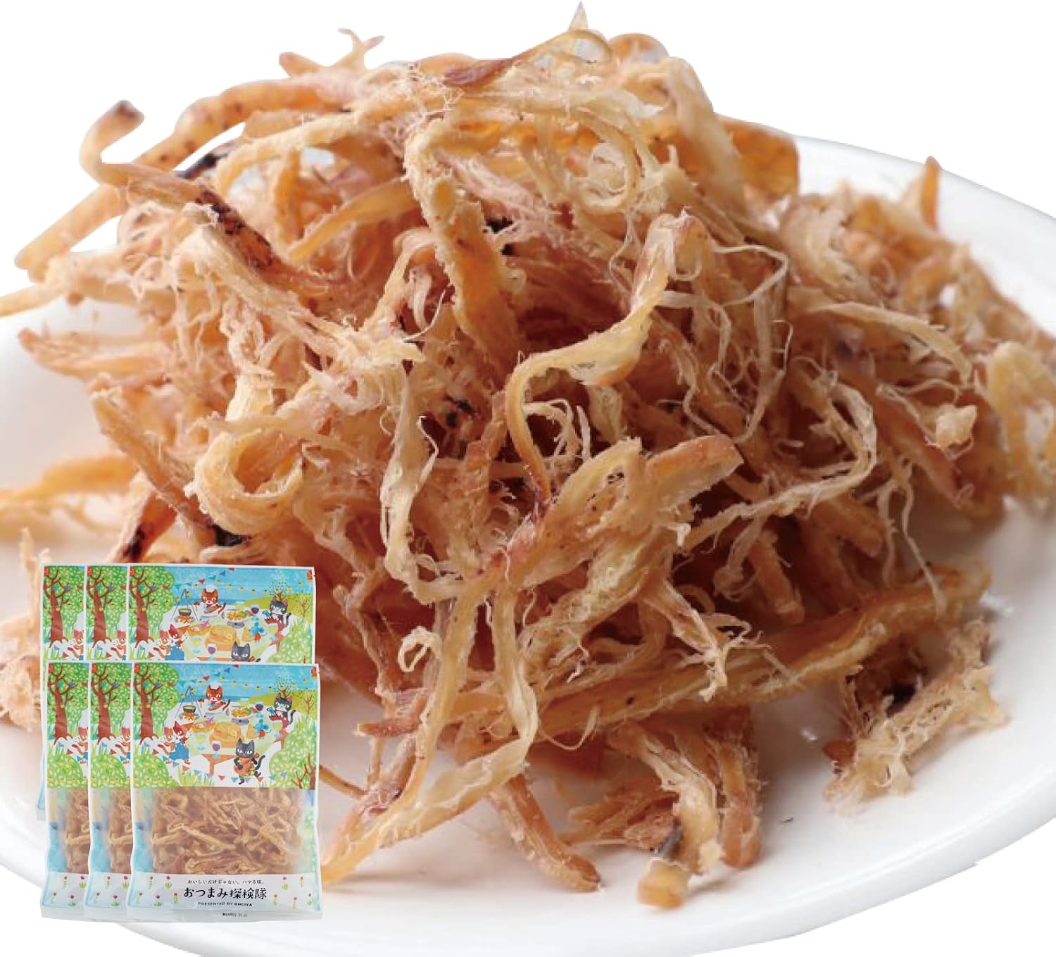 Amazon.co.jp: 選べる180g さきいか 皮付きさきいか 6袋セット 扇屋食品 いか おつまみ 珍味 業務用 おつまみ探検隊 厳選 ...