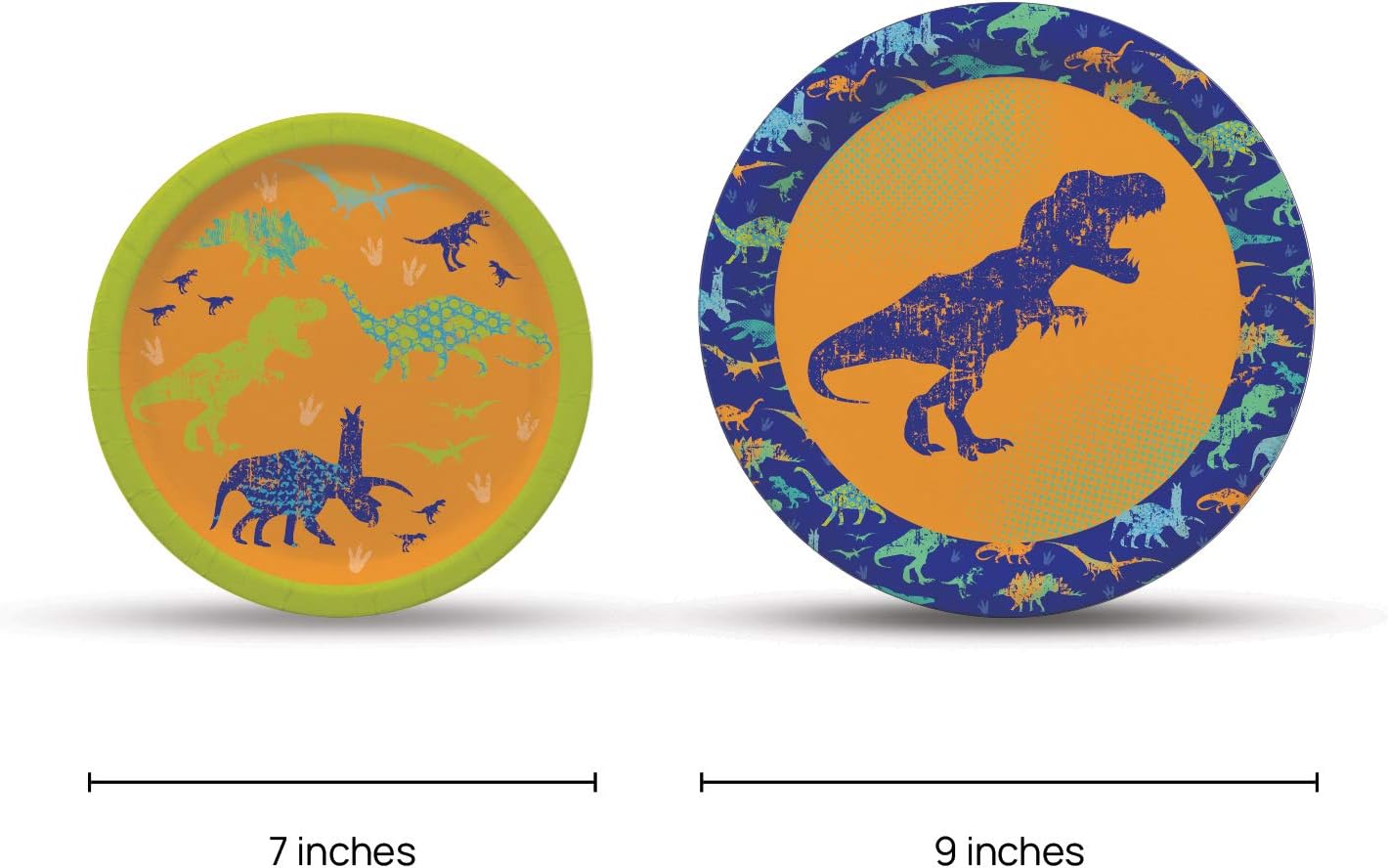My Greca Dinosaur Party Supplies - ( Serves 16) - Dinosaur Decorations Set for Birthday Party - Plates, Cups, Napkins, Happy Birthday Banner, Table Cover, Utensil sets - TREX Bday Theme Pack