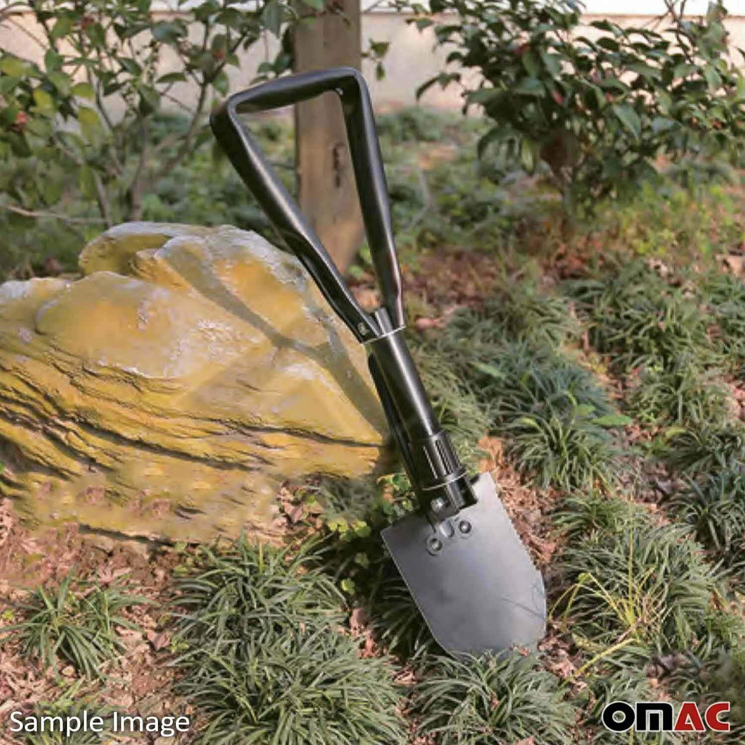 OMAC Green Army Shovel Backpack Beach Camping Tools - Folding Shovels for Camp, Collapsible Combat Compact Car Digging Emergency Entrenching Etool - Tactical Travel Utility Multitool