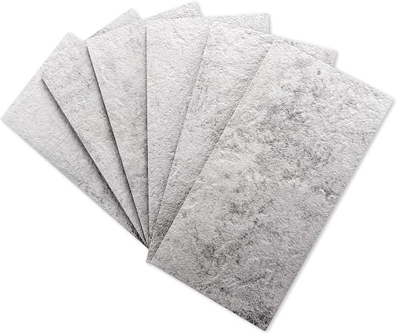 Art3d 102-Pack Peel and Stick Backsplash, Natural Stone White