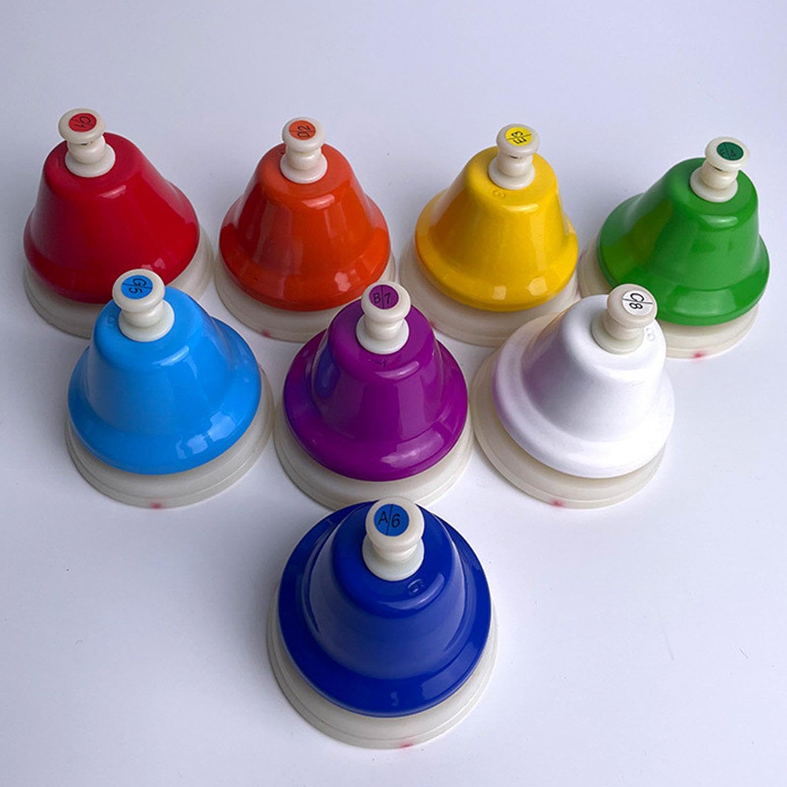 Campanas de mano de escritorio, campanas de escritorio Colorida Educational