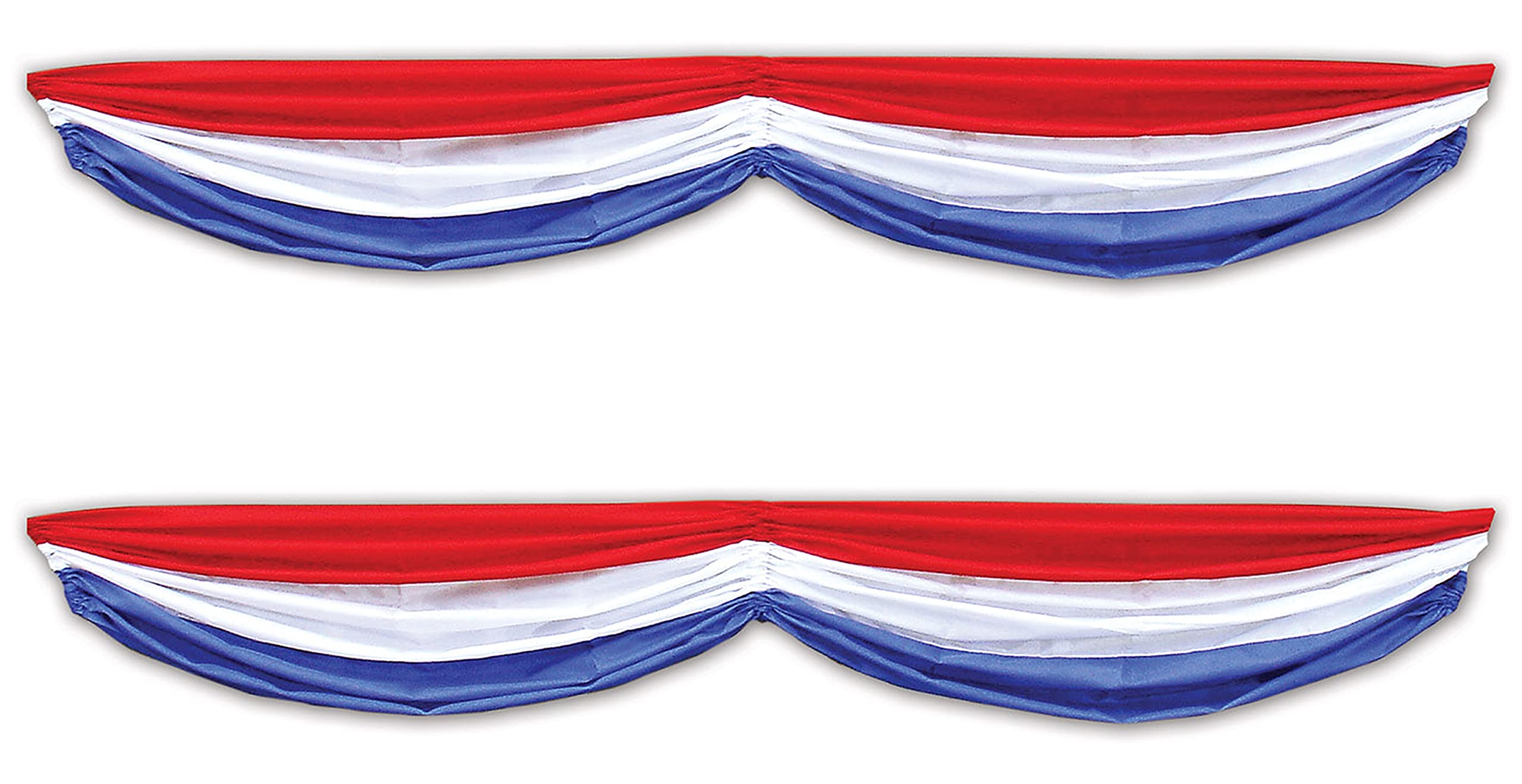 Beistle, Wimpelkette aus patriotischem Stoff, 1,52 m, 2 Stück