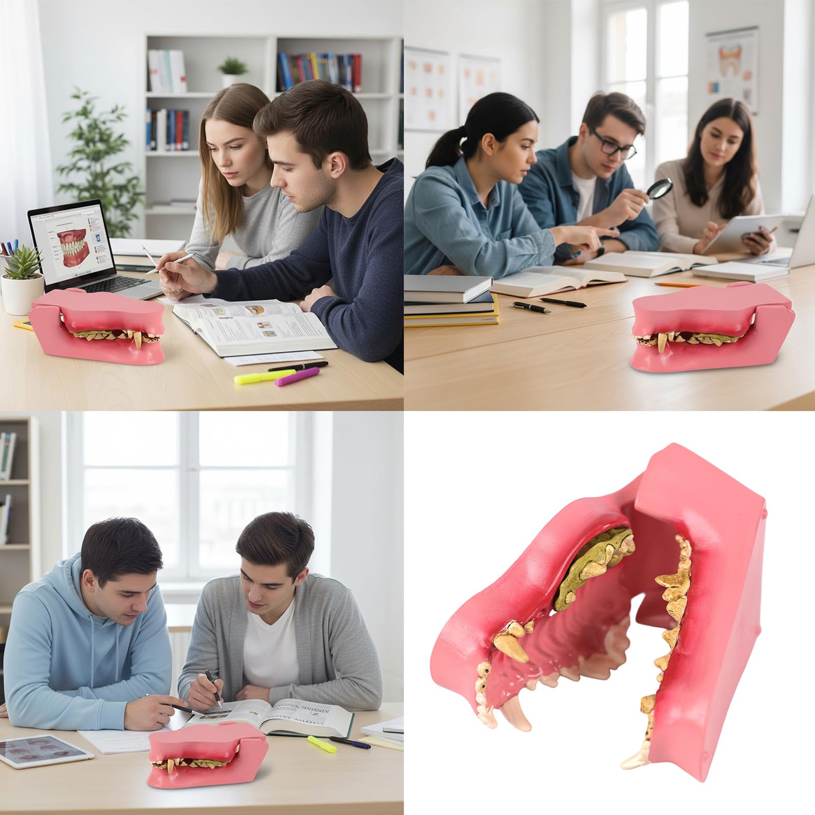 Modèle De Dents De Chien À Application Multiple Pour L'éducation Vétérinaire Formation Soins Des Animaux De Compagnie Et Apprentissage À Domicile En Matériaux PVC Modèle D'incisives Pour Chien