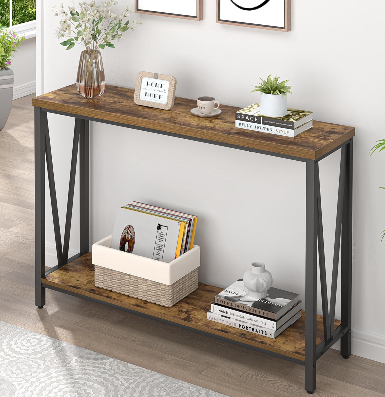 Amazon.com: EXCEFUR Entryway Table, Narrow Sofa Console