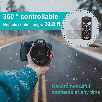 Wireless Remote Control Camera Shutter Release ML-L7A for Nikon COOLPIX B600,A1000,P1000,Z50, Z30,Z7 II,Z fc,Replace Nikon ML-L7