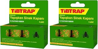 Yapışkan Karasinek Tuzağı Zehirsiz Sinek Yapışkan Bandı (2 paketi)