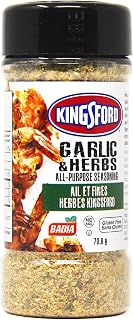 Kingsford Garlic & Herbs All-Purpose Seasoning, Badia Spices, Tasty & Delicious, Perfect for The Grill, Gluten Free, No MSG, 70.8g