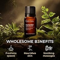 Vista 5 de Gya Labs Aceite Esencial de Cilantro - 0.34 Fl Oz - para Cabello, Piel, Difusor, Aromaterapia y Aroma para Fabricación de Velas DIY