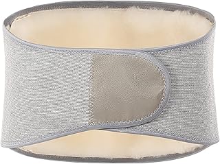 YUPPIE TONE Thicken Sheep Fur Waist Warmer Unisex Adjustable Lumbar Support Belt Abdomen Waist Hip Warmer, XL