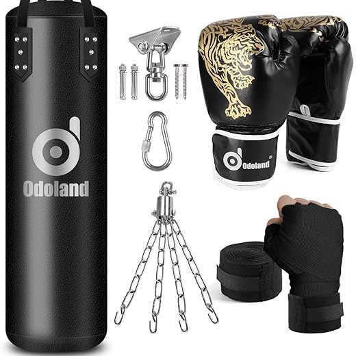 Odoland 6-in-1 Heavy Punching Bag Set
