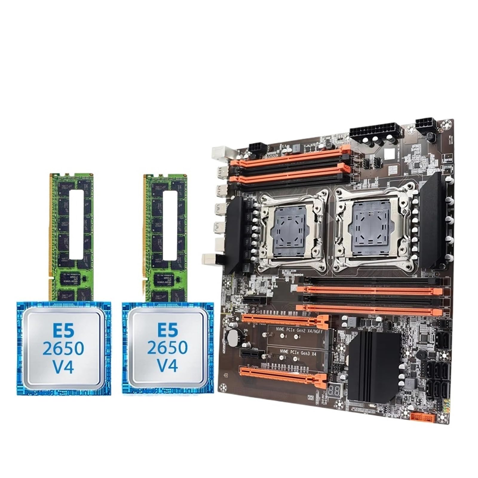 Amazon.co.jp: X99デュアルCPUマザーボードキット、LGA2011-3、E5-2650