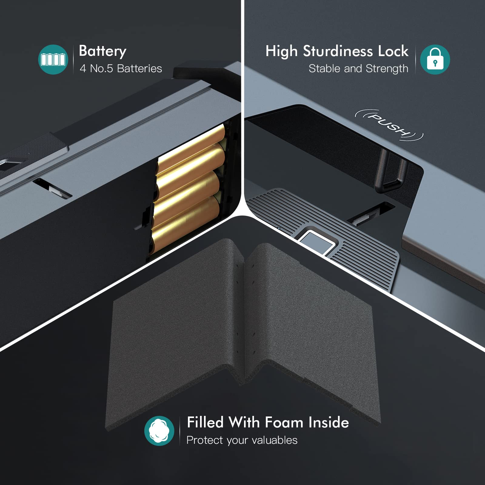 Buy Gun Safe Pistol Safe, Biometric Gun Safe for Handgun, with