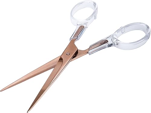 Miniatura 13 de DS DRAYMOND STORY - Tijeras de oficina acrílicas multicolor (7 pulgadas) - Papelería de escritorio (ideas de regalo de cumpleaños para mujeres)