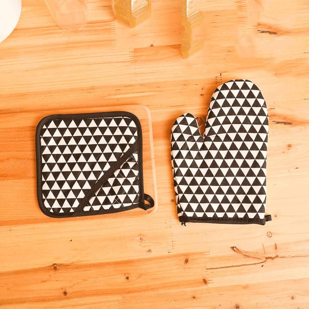 New Baking Insulation Gloves for BBQ or Kitchen Microwave Glove Pads Polyester Oven Mitts