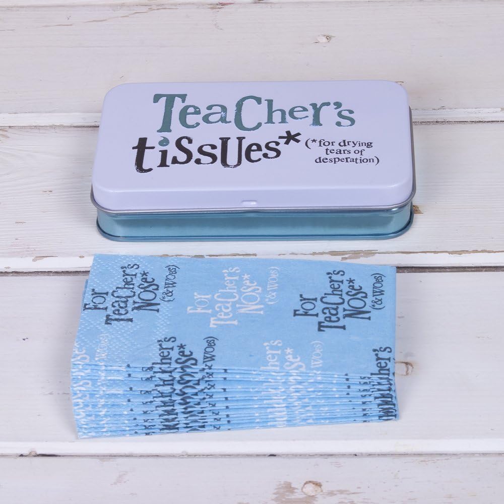 Bright Side Tissue Tin - Teacher's Tissues* (*for drying tears of desperation)