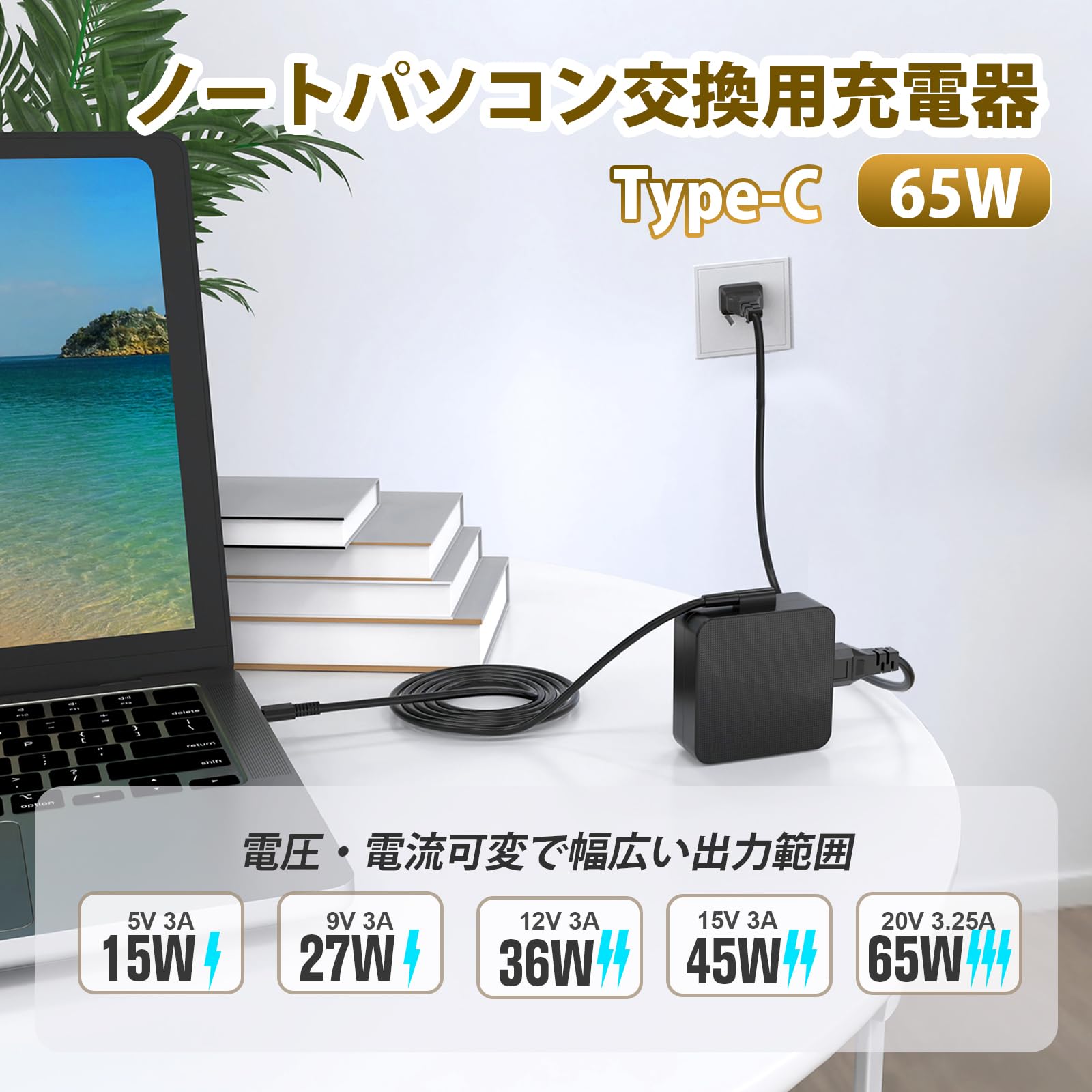 Amazon.co.jp: Varbmt 65W USB C レノボ用Type-C ACアダプター 電源