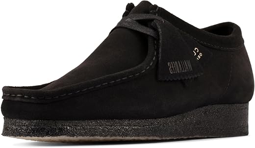 Clarks WMNS Wallabee Low - Black Suede