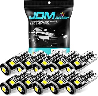 JDM ASTAR 10pcs High Performance Super Bright 360-Degree Shine 194 168 175 2825 T10 PX Chipsets White LED Bulbs. (US Patent number US-D814666-S)