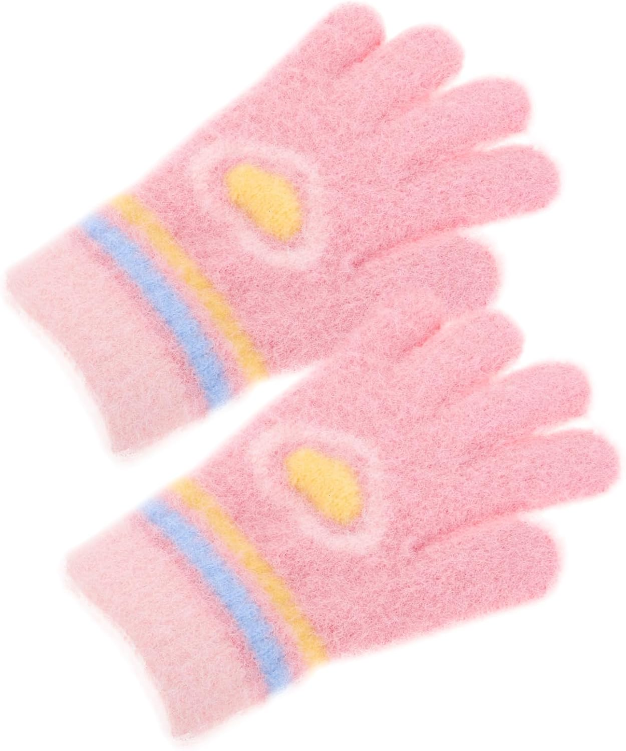 Ipetboom Boys and Girls Winter Knitted Gloves Boy Girl Gloves Warm Full Hands Mittens for