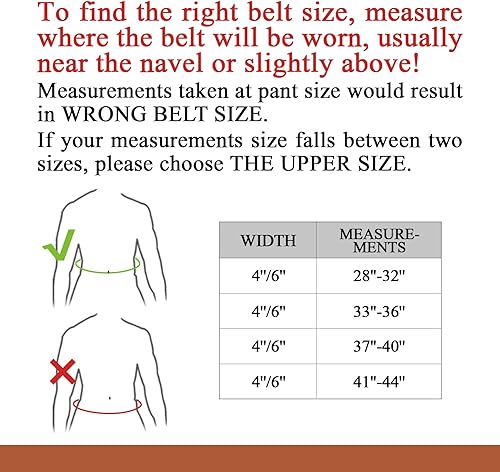 Miniatura 2 de Cinturón de cuero para gimnasio, soporte lumbar acolchado de 4 y 6 pulgadas, 10 agujeros ajustables para levantamiento de pesas, levantamiento de