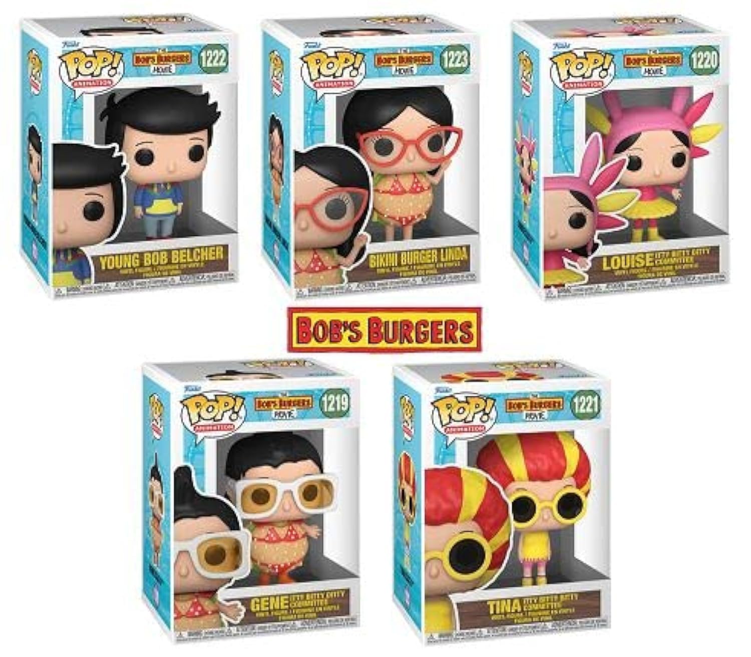 The Bob's Burgers Movie Funko Pop! Complete Set (5)