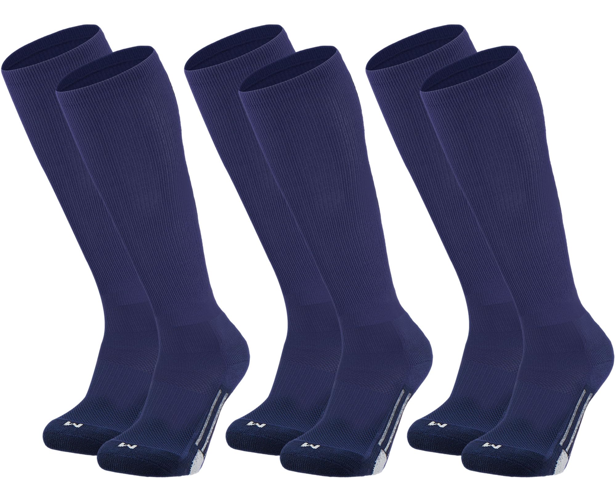 Youper Youth Baseball &amp; Softball Socks Over The Calf Length (3 Pairs)