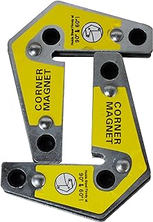 RIVERWELD Magnetic Corner Squares Strong Powerful Welding Magnet Bevel 90° & 60° Angle Setting Max Pull Force 30 lbs 3-1/4 x 3-3/4 x 5/8″ Pack of 2