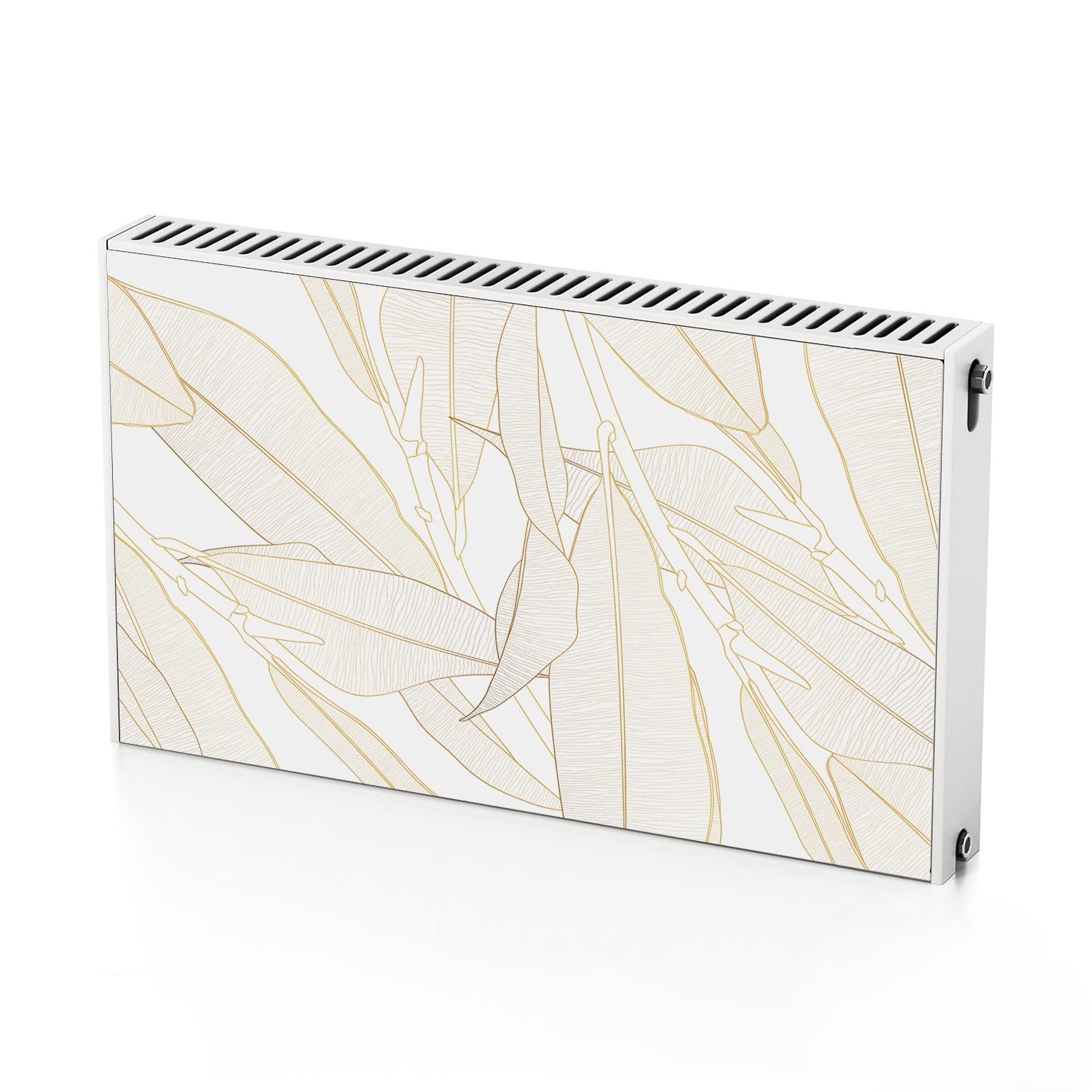 Tapis magnétique de radiateur design feuille pour un salon chaleureux