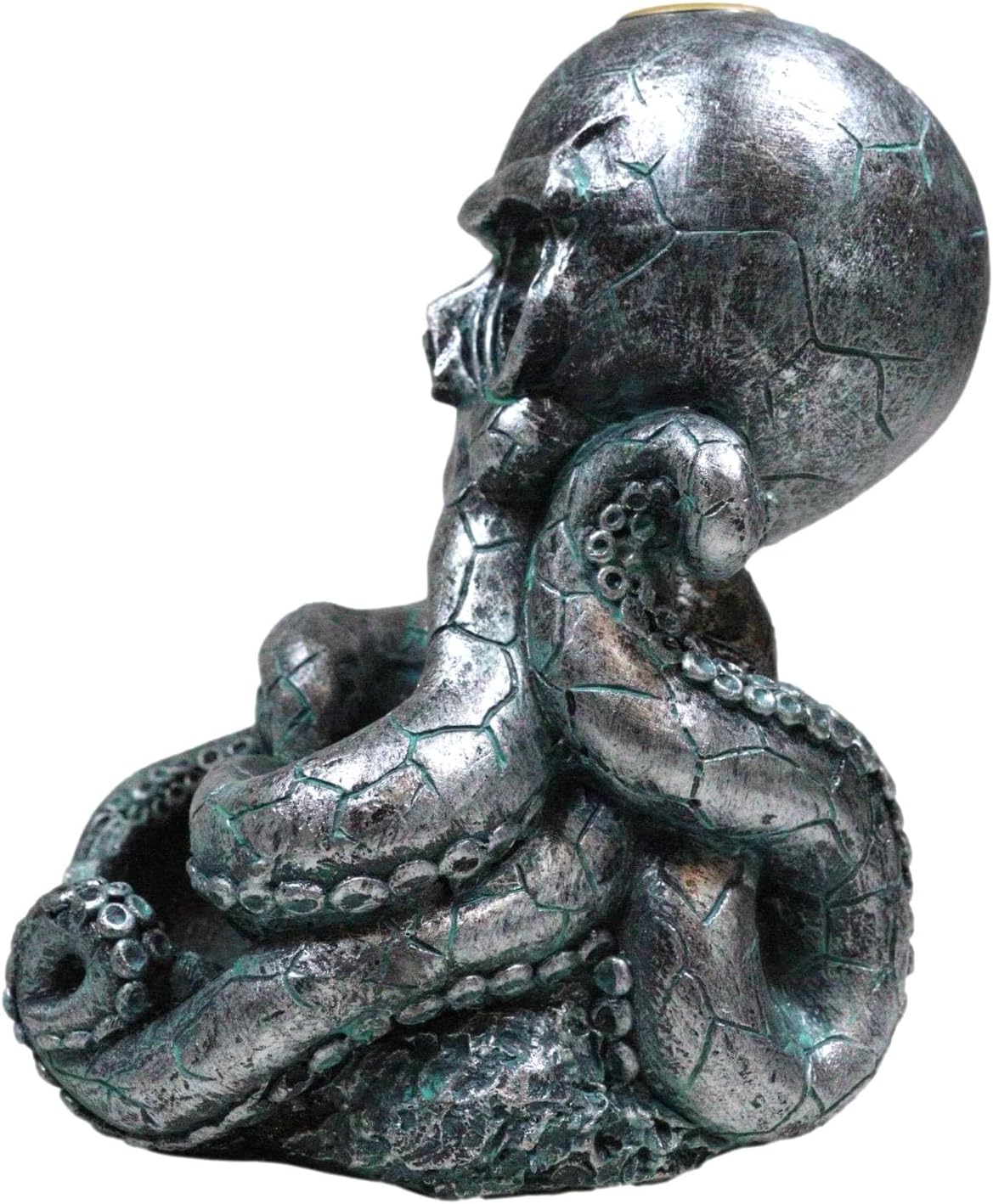Ebros Gift Nautical Marine Cthulhu Octopus Tentacles Skull Sea Monster Backflow Incense Cone Burner Figurine Home Aromatherapy Fragrance Holder