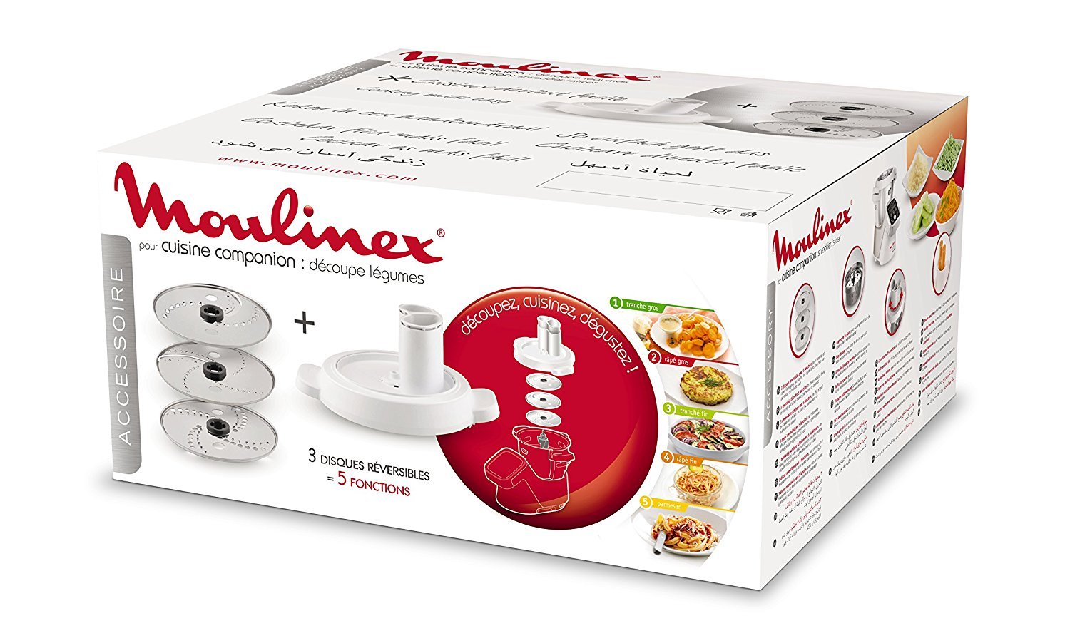 Moulinex XF383110 Vegetable Cutter for Cuisine Companion Robot