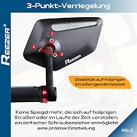 Reezer Kerékpár Visszapillantó Tükör Pár - 360° Állítható, Robusztus, 15-20mm Kormányvégre, Elektromos Kerékpárhoz és Rollerhez 4