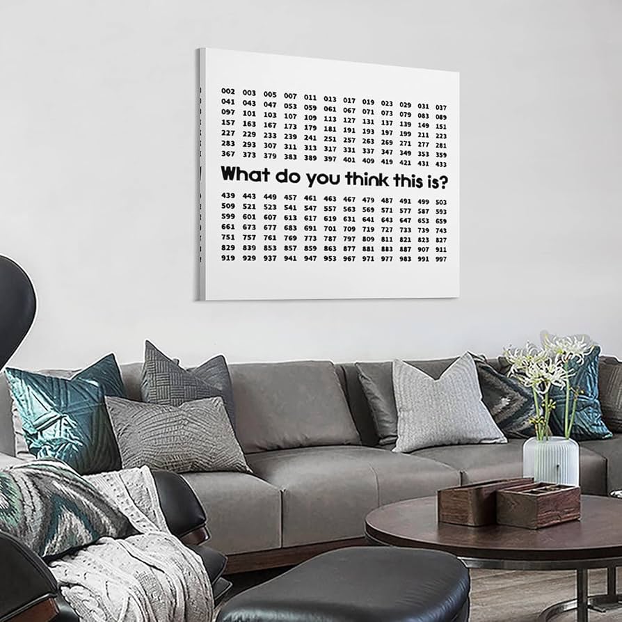 Amazon.co.jp: アートパネル 素数Tシャツ(これなんだバージョン