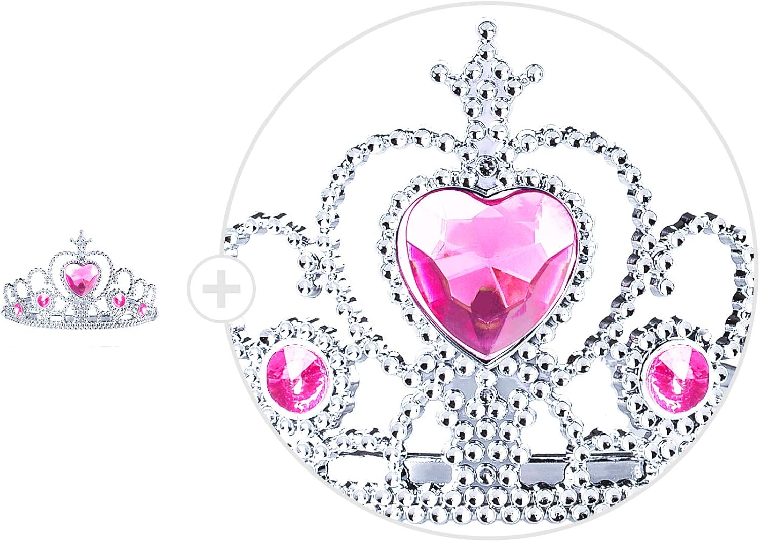 Princess Snow White Belle Anna Costume Accessories Set for Toddler Girls Dress Up Birthday Party (Yellow) : Clothing, Shoes & Jewelry