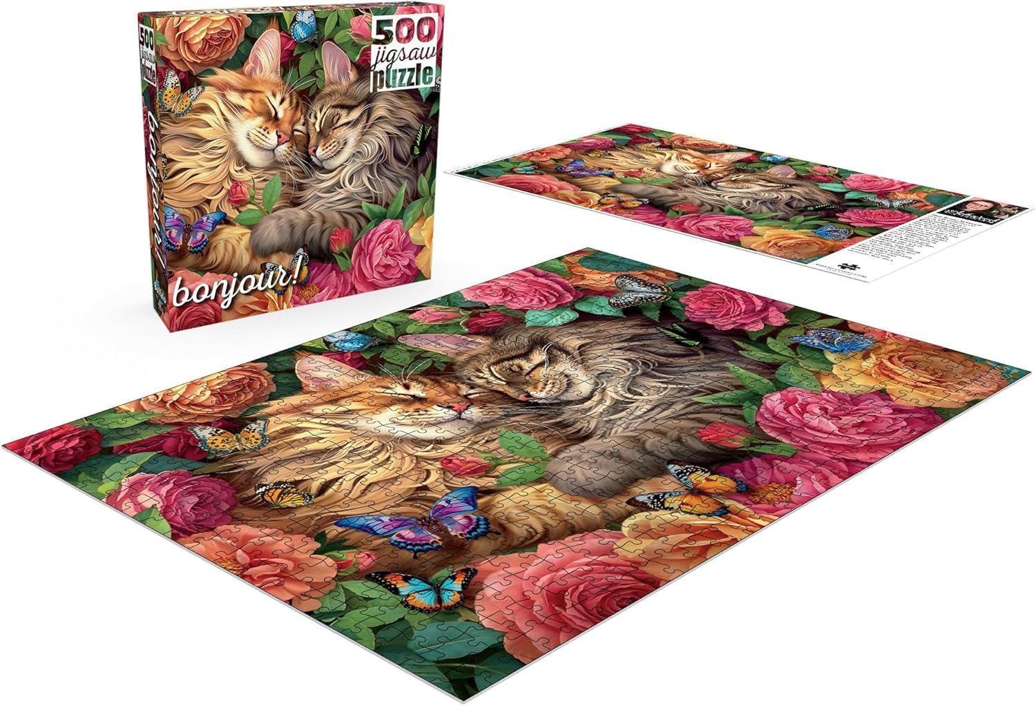 Buffalo Games - Brigid Ashwood - Cats in Love - 500 Piece Jigsaw Puzzle for Adults -Challenging Puzzle Perfect for Game Nights - Finished Size is 21.25 x 15.00