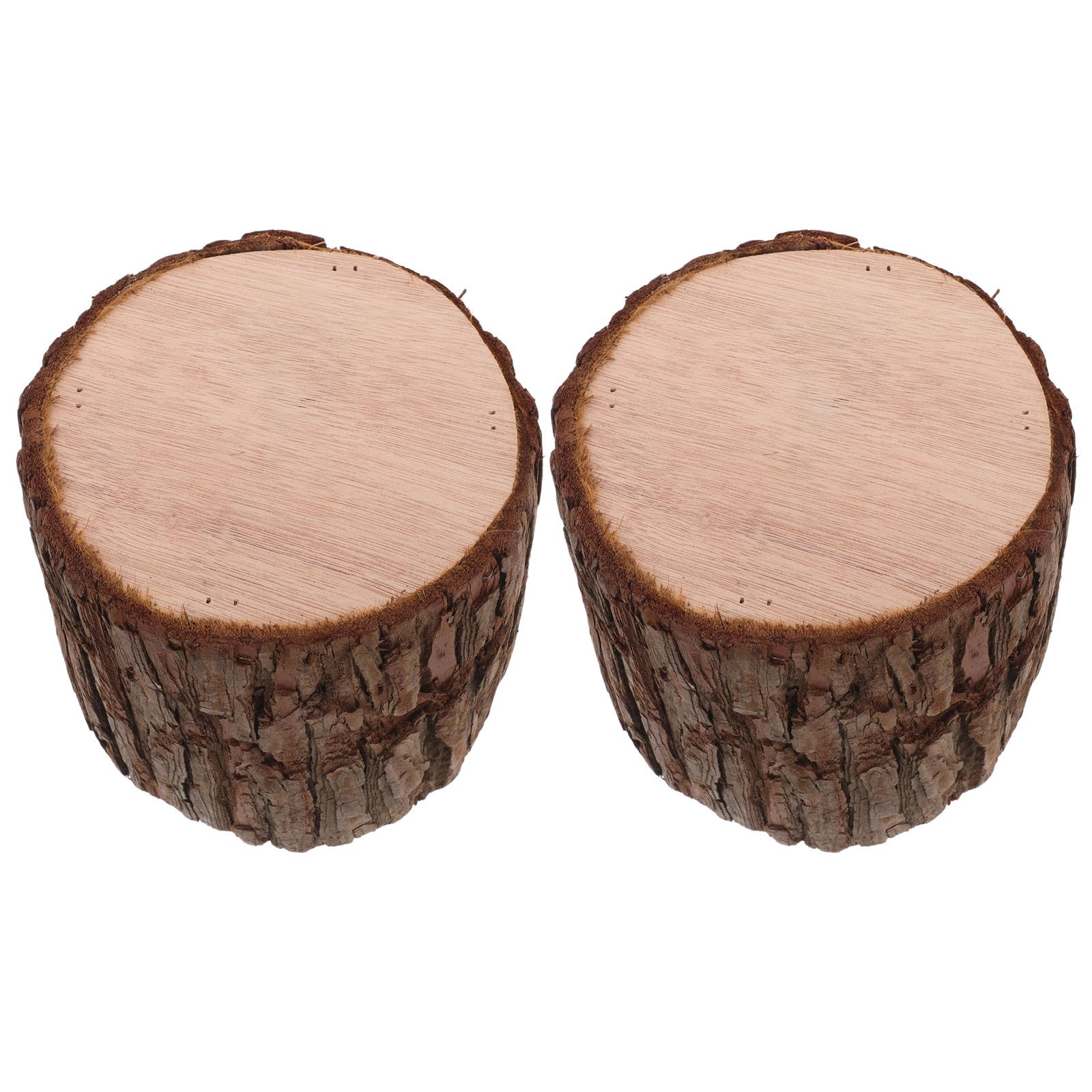 Souche d'arbre creuse en bois avec installation rapide pour supports de présentation