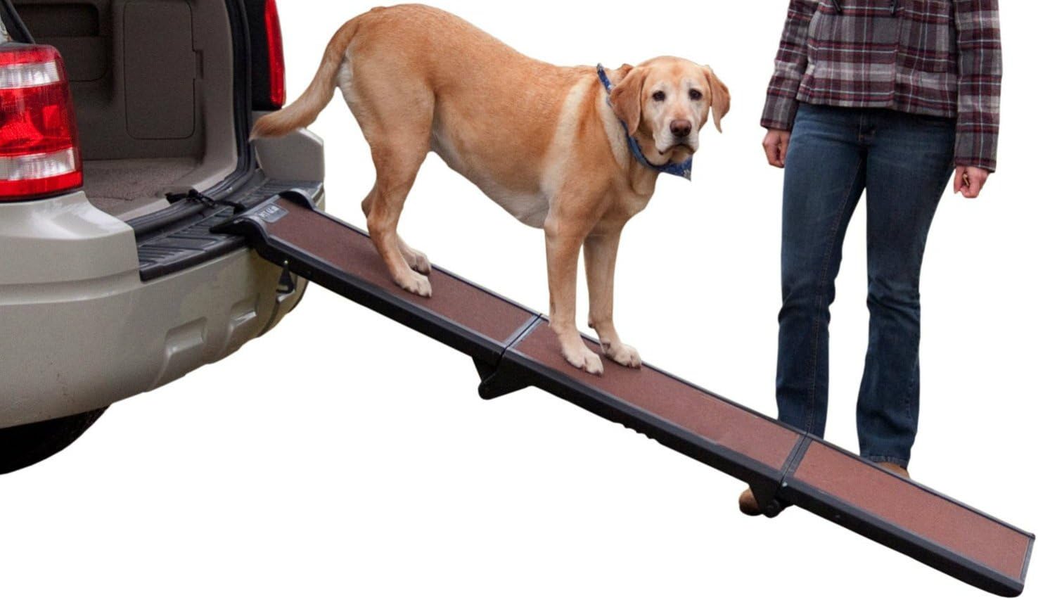 Folding Portable Long Dog Ramp Pet Doggie Truck SUV Travel Supplies For Up To 200 Pounds