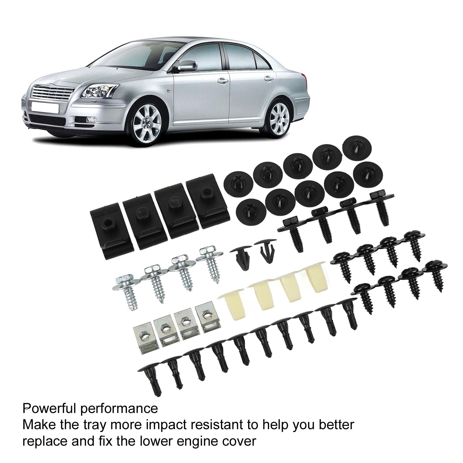 Set di 10 viti per paraspruzzi motore T30, viti per copriparaspruzzi, con sede a vite e guarnizione, adatto per Ford Focus Fusion Escape Explorer C-Max Transit Connect Lincoln MKC