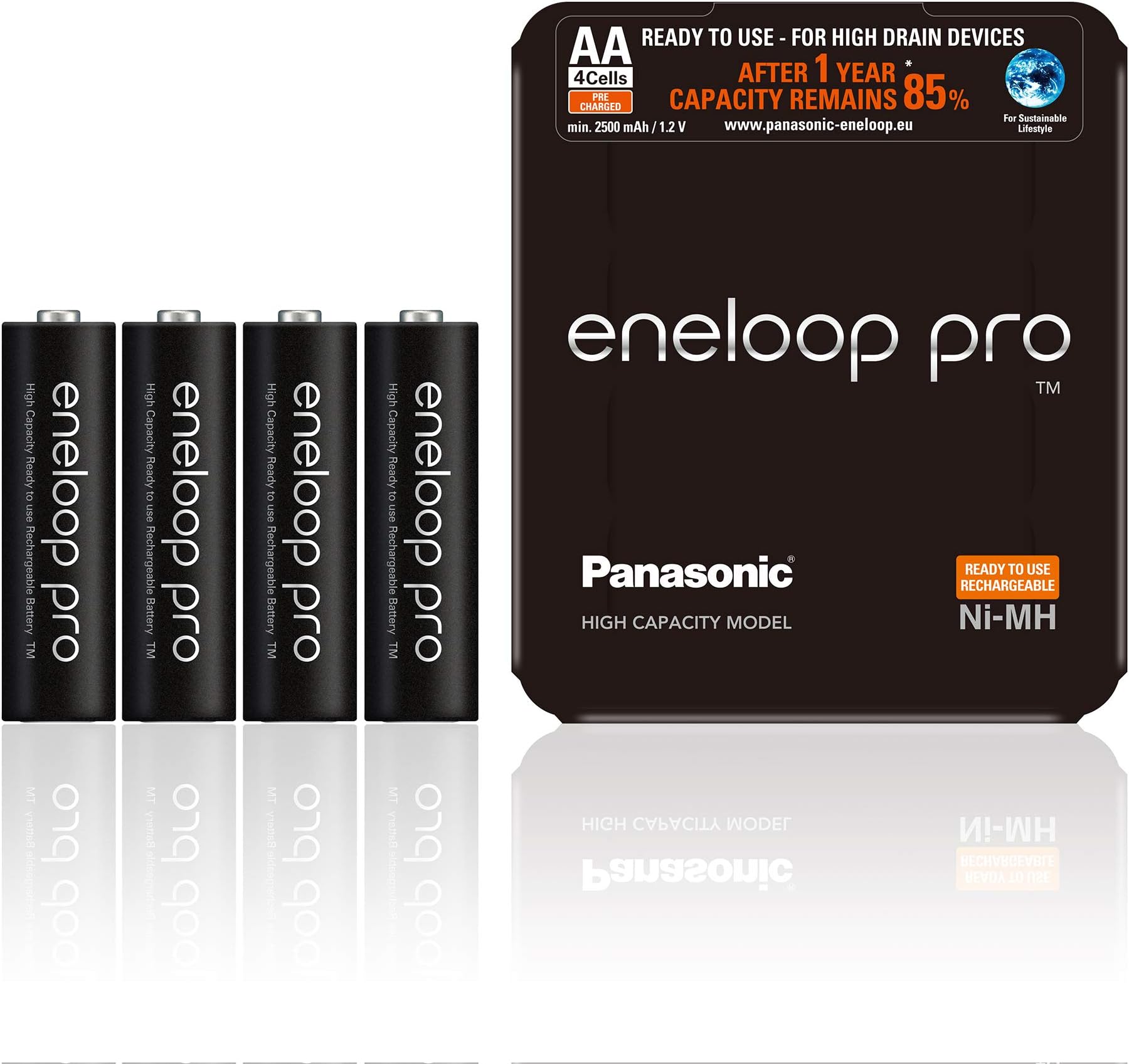 Panasonic Eneloop AAA Akkus 8er Pack – 750 MAh, 2100 Ladezyklen, Sofort Einsatzbereit