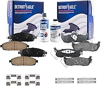 Vista 81 de Detroit Axle - Pastillas de freno para Dodge Dart 2013-2016 2014 2015 pastillas de freno de cerámica con reemplazo delantero y trasero de hardware