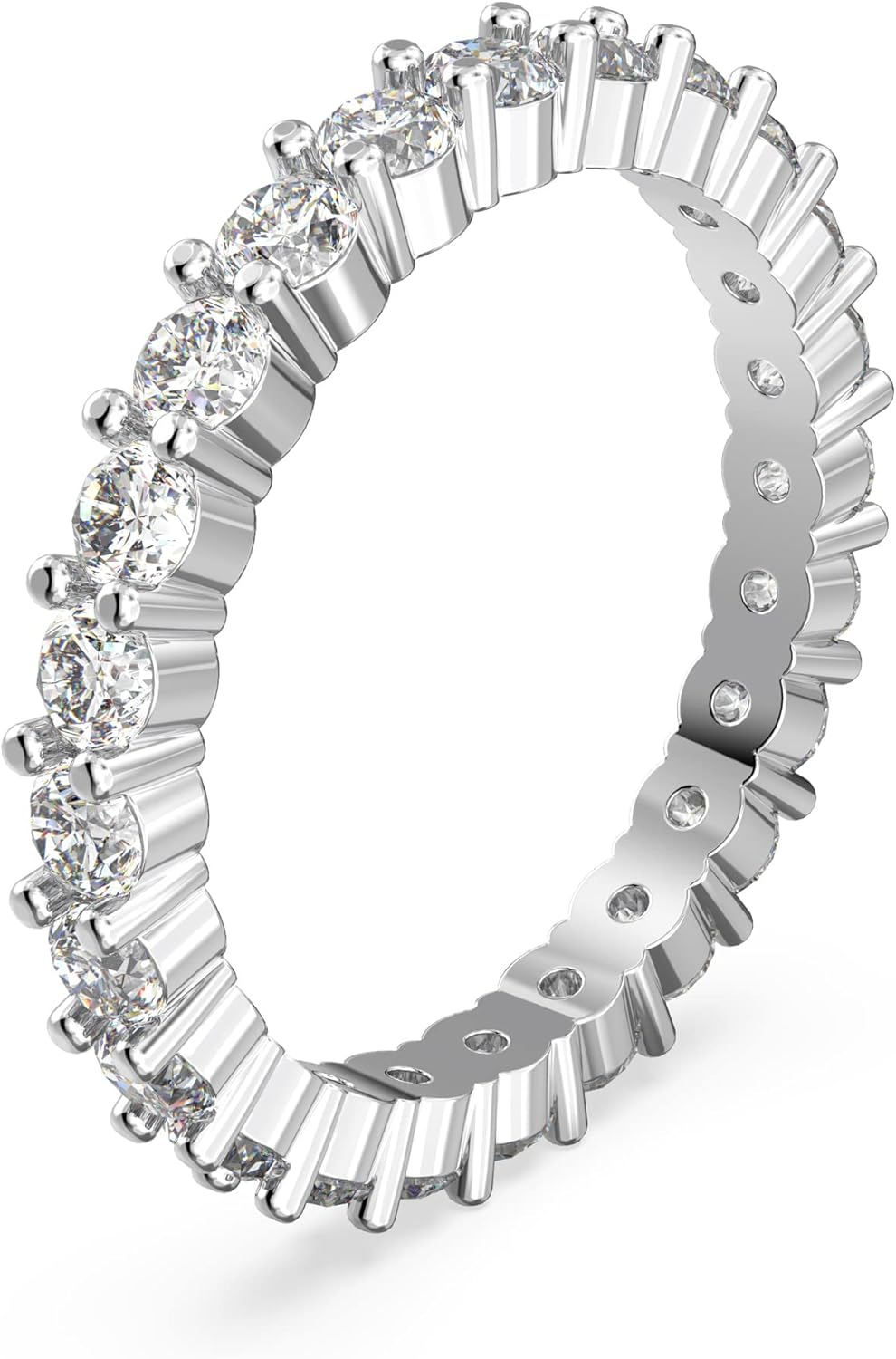 Swarovski Constella Ring Set Collection, Clear Crystals, Rhodium Tone Finish - Image 3