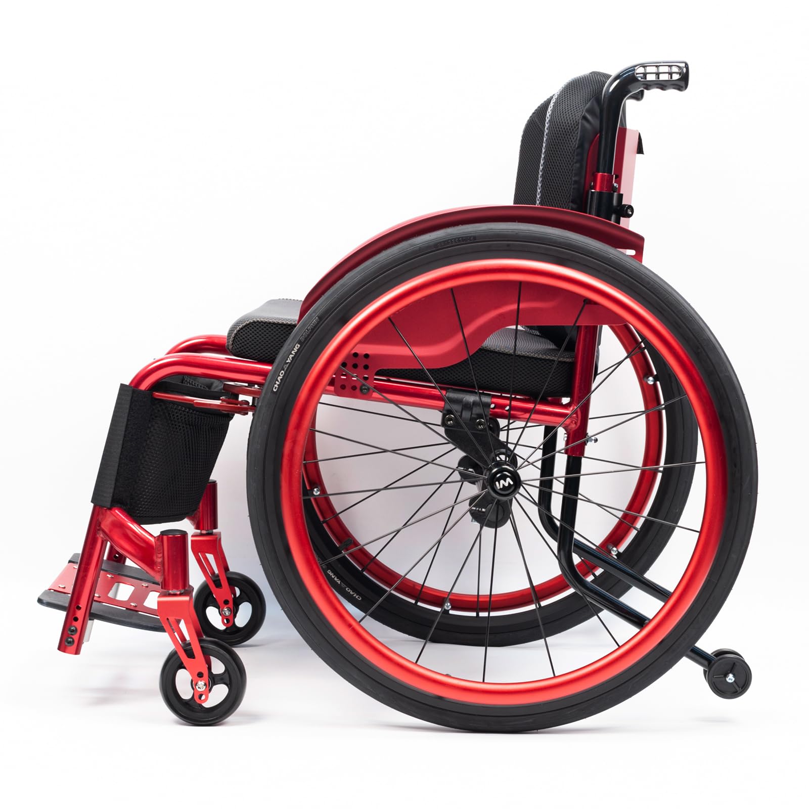 Silla de Ruedas para Deportes,Ultraligera de Aleación de Aluminio,sillas De Ruedas Manuales Autopropulsadas,Transporte Fácil,Ruedas extracción con un botón(Seat Width 45cm/17.7in,C)