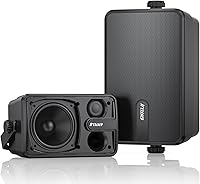 Vista 1 de Inwa Altavoces Bluetooth para exteriores, altavoz activo pasivo de montaje en pared, sistema de sonido estéreo inalámbrico impermeable