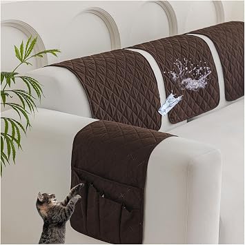 Sofa Chair Couch Armrest Organizer,5 Pockets Non-Slip Armchair Storage Bag r for Phone Magazine Books Glasses TV Remote Coffee,Storage Bag 1PCS