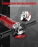 Vista 5 de AVID POWER Amoladora Angular de 4-1/2 Pulgadas 8.0 Amperios 1000W Herramienta Amoladora Eléctrica de 7 Velocidades Variables Amoladora de Metal