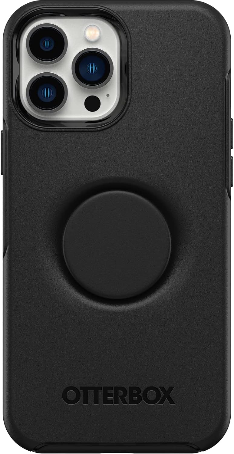 OtterBox + Pop Symmetry Series Case for iPhone 13 Pro Max & iPhone 12 Pro Max (Only) - Non-Retail Packaging - Black