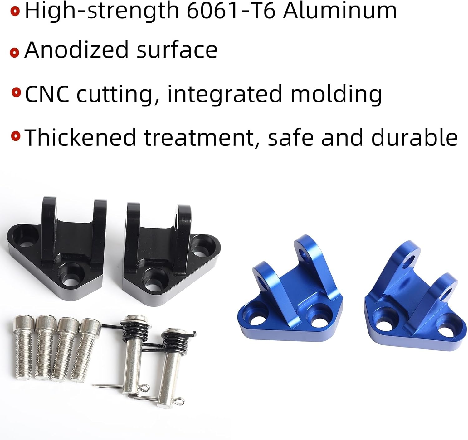 2 Inch Footpeg Lowering Kit for Suzuki DR650 1996-2025, CNC Aluminum Alloy Lowering Mounts, Rider Footpeg Relocation Bracket for Enhanced Comfort & Control (Black)