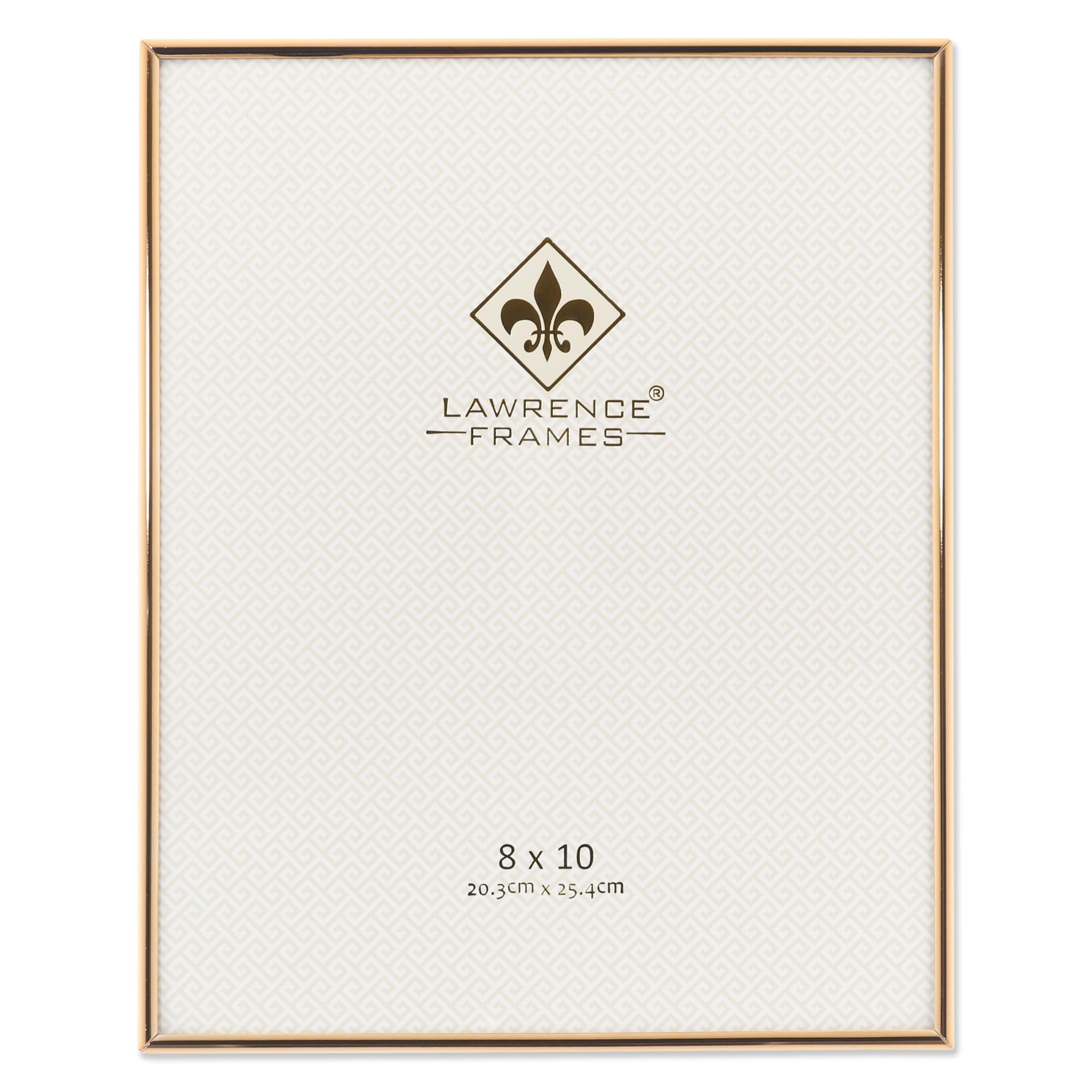 Lawrence Frames Simply Metal Picture Frame, Gold, 8X10, 670080